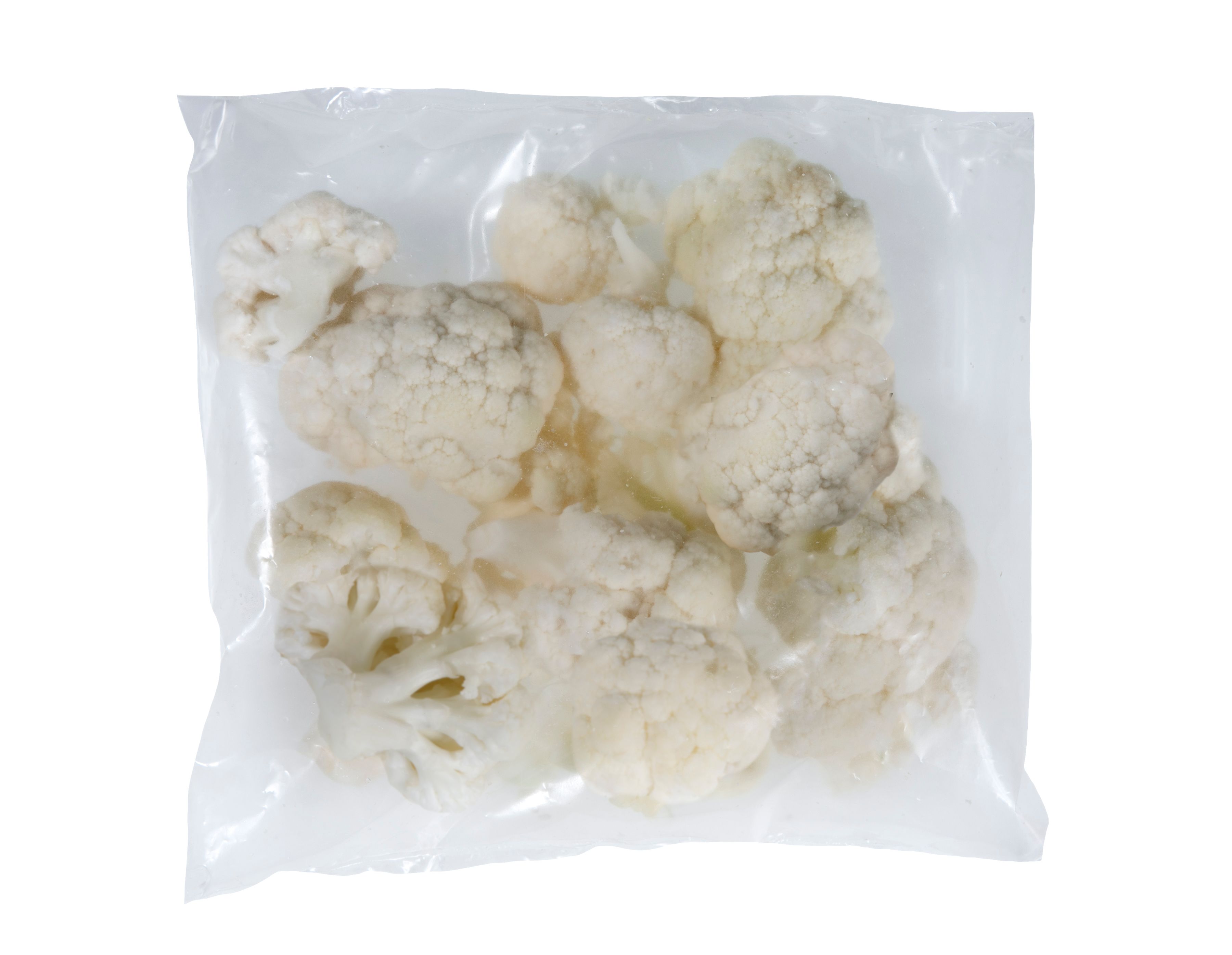 Cauliflower Florets (50 ct/cs, 2 oz bags, 6.25 lbs, Monterey County)